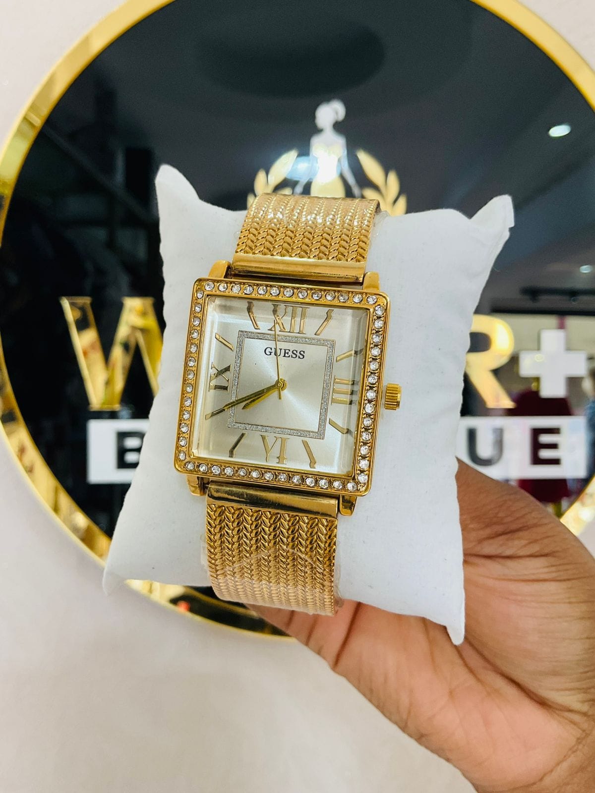 GUESS BRUSHED GOLDWATCH-GOLDEN STRAPS
