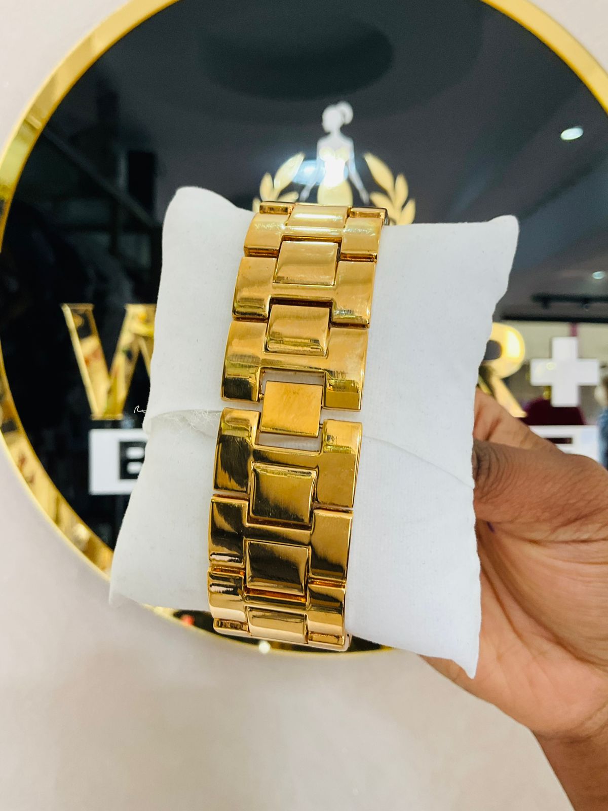 GUESS BRUSHED GOLDWATCH-GOLDEN STRAPS