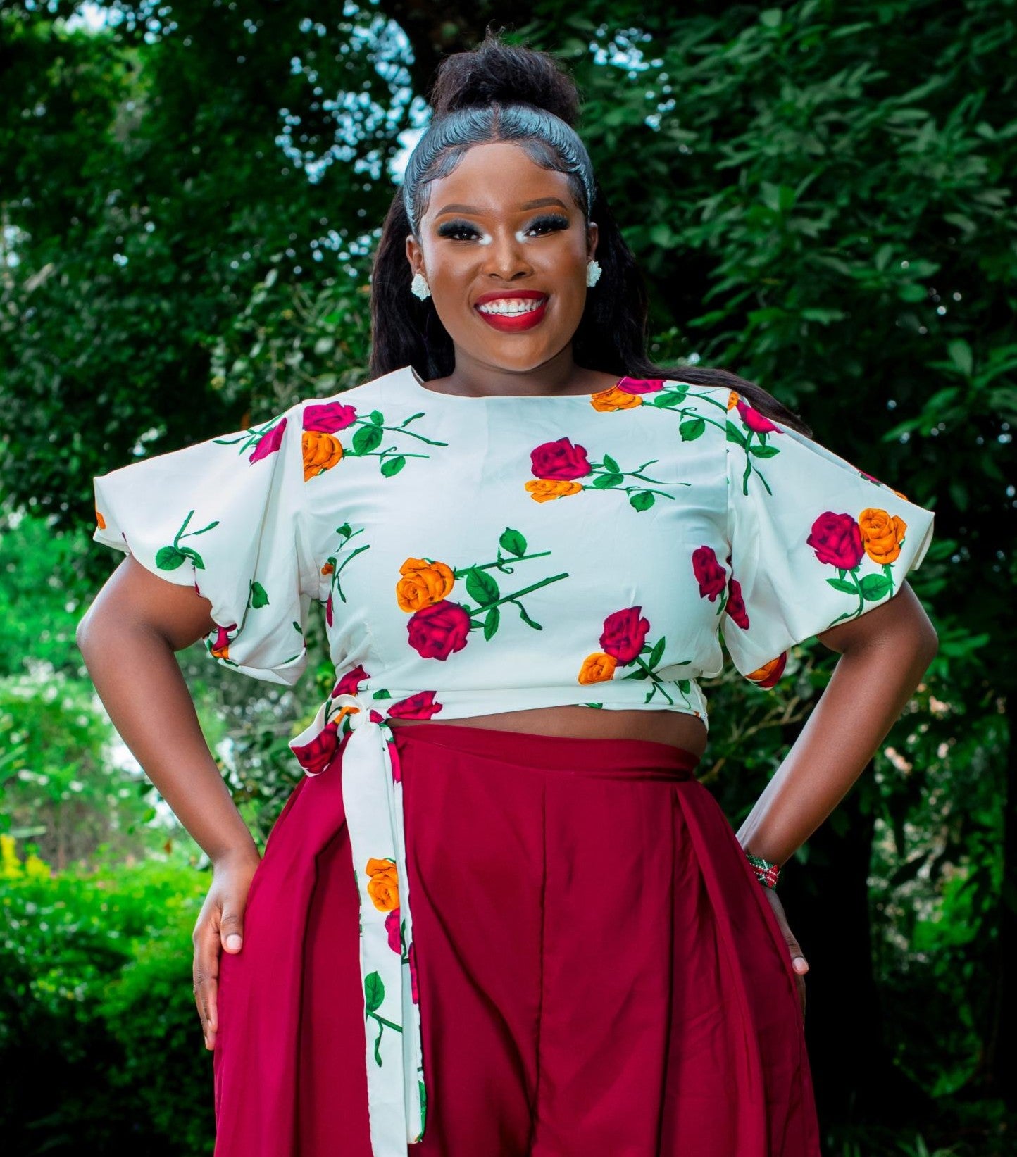 CHERRIE REVERSIBLE WRAP TOP