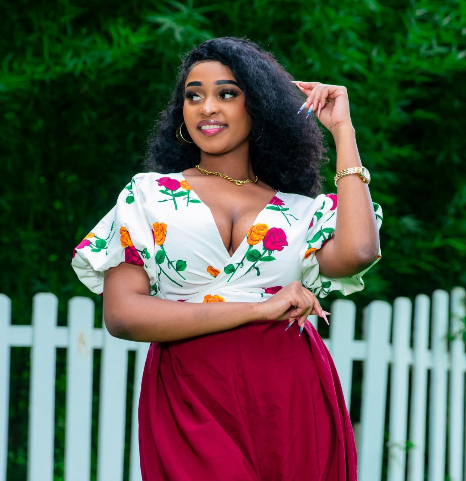 CHERRIE REVERSIBLE WRAP TOP