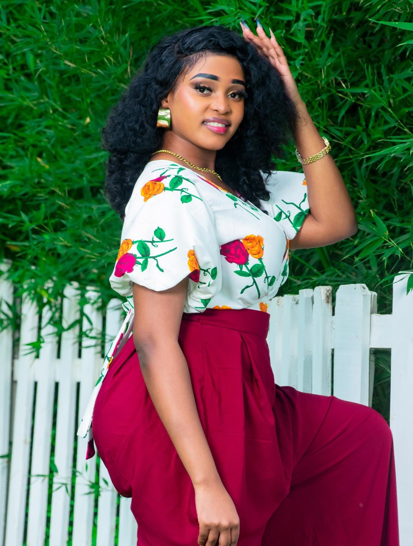 CHERRIE REVERSIBLE WRAP TOP