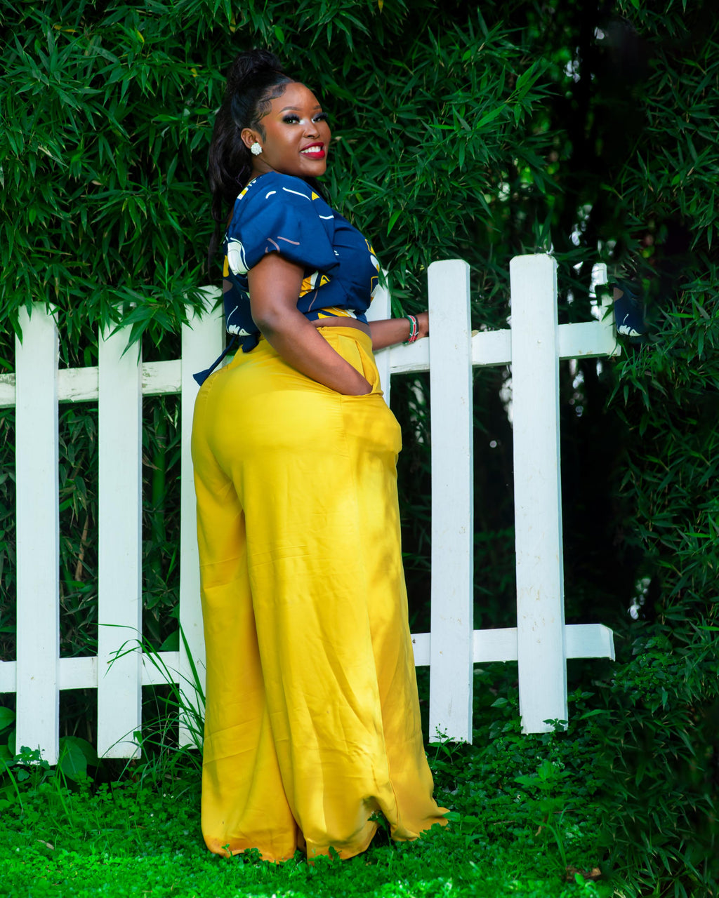 SUNFLOWER PALLAZO PANTS